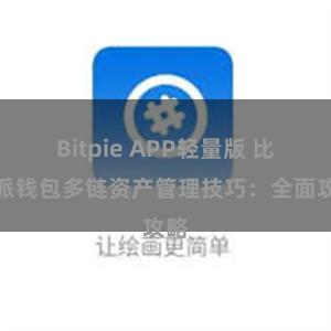 Bitpie APP轻量版 比特派钱包多链资产管理技巧：全面攻略