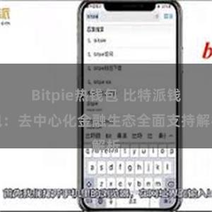 Bitpie热钱包 比特派钱包：去中心化金融生态全面支持解析